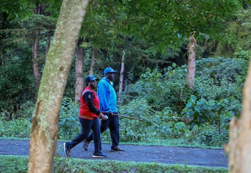 Gachagua and wife hike 18 kms across Mt Kenya Forest