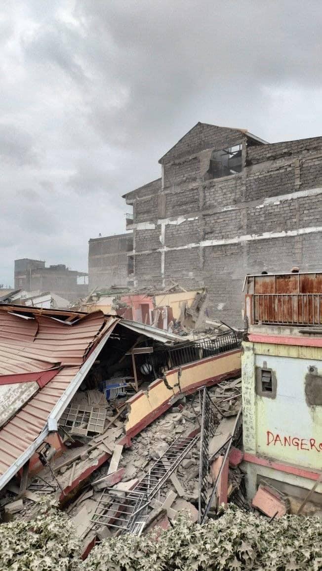 Search for missing ongoing after building collapsed in Kahawa West