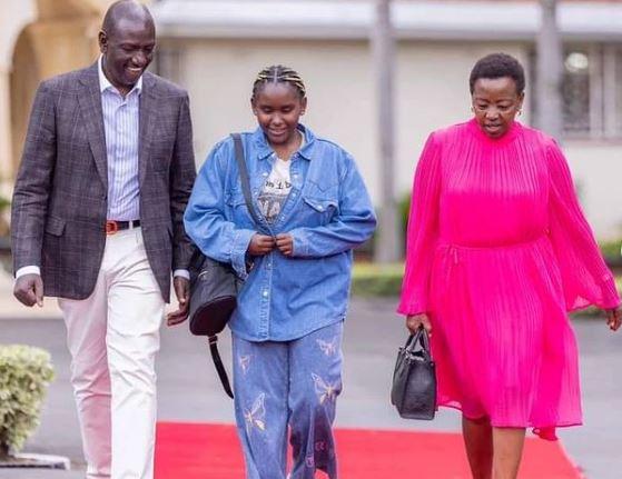 Ruto Presents Adopted Daughter to Congregation